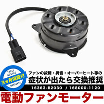 LA100L LA110F ステラ 電動ファンモーター ラジエターファン 冷却ファンモーター 16363-B2030 168000-1120_画像2