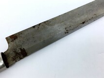 【同梱可】【60】中古品 柳刃包丁 和包丁 全長約43cm 刃渡り約28cm 本体のみ　※汚れ・サビ・刃こぼれ等あり_画像6