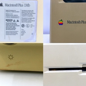【同梱不可】【140】ジャンク品 Apple Macintosh Plus 1Mb マッキントッシュプラス M0001A ディスク キーボード マウス 収納バッグ付の画像6