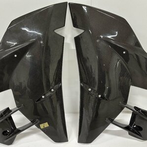 【ジャンク品】【中古品】A-TECH サイドカウル 平織ドライカーボン 左右セット KAWASAKI Ninja H2/H2R（2015～2021）の画像1