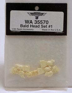 ウォーリァー WA 35570 1/35 Bald Head Set#1 Parts-001