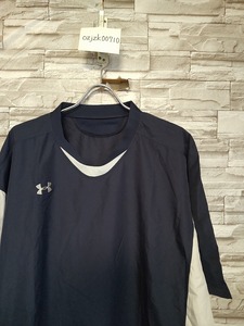 men's G614 UNDER ARMOUR アンダーアーマー ベースボール 半袖 ウインドブレーカー シャツ Tシャツ 4XL ネイビー系