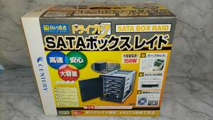 [ used * operation verification settled ]CENTURY Drive door SATA box Raid EX35PM4B eSATA connection attached outside HDD case Century 