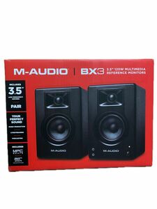 M-Audio BX3モニタースピーカー3.5インチ 120W デスクトップ/モニタリング パワード・スピーカーオーディオ美品