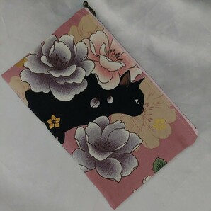 ハンドメイドporch黒猫×花フラットの画像7