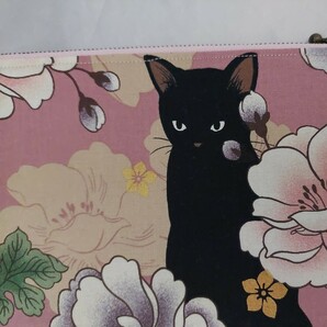 ハンドメイドporch黒猫×花フラットの画像9