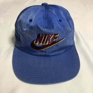 GP2 NIKE ナイキ キャップ 帽子 90s vintage ヴィンテージ ナイロン 銀タグ 刺繍 ロゴ 古着 