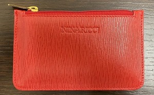 #13768 Nina Ricci ニナリッチ コインケース 小銭入れ レッド 内側がれ有 外側美品