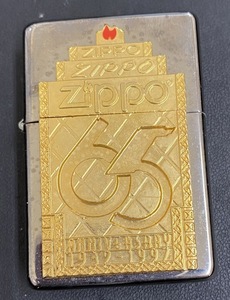 #17351I ZIPPO 65周年　記念モデル　ゴールド　ANNIVERSARY　ジッポー オイルライター