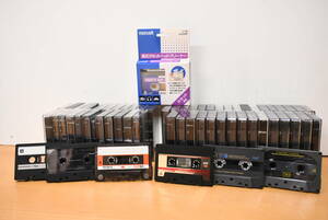 カセットテープ/カセットヘッドクリーナー/ハイポジ/ノーマル/TDK/SONY/maxell/AXIA/中古品/まとめて/62本セット/UQE1219
