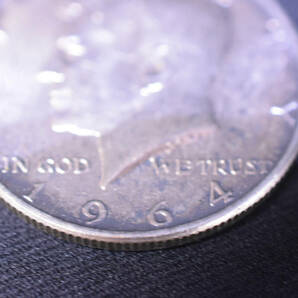 アメリカ合衆国/HALF DOLLAR/ハーフドル/50セント/ 1964年/外国硬貨/硬貨/コイン/銀貨/米国/USA/ケネディ/UQY812の画像6