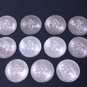 メキシコオリンピック/1968年/記念銀貨/コイン/アンティークコイン/コレクション/シルバー/SV720/25ペソ/11枚セット/UQY814の画像1