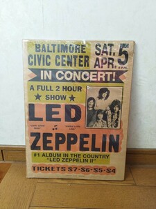 ♪Led Zeppelin/レッド・ツェッペリン/コンサート ポスター Baltimore Civic Center Live Led Zeppelin II Whole Lotta Love ライヴ告知