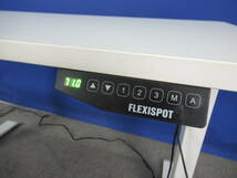 FLEXISPOT フレキシスポット スタンディングデスク E1W-JA ホワイト W120天板付き 電動昇降式デスク_画像2