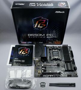 訳あり ASRock B650M PG RIPTIDE WIFI　Socket AM5　MicroATXマザーボード