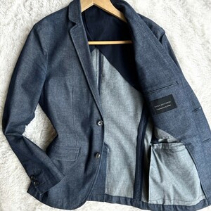 [ finest quality Denim color ]nano universe Nano Universe tailored jacket indigo navy Kiyoshi . feeling men's Anne navy blue S size 