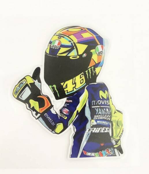 ST-077 MotoGP 46 バレンティーノ ロッシ Rossi YAMAHA AGV 3M ステッカー 反射剤入り