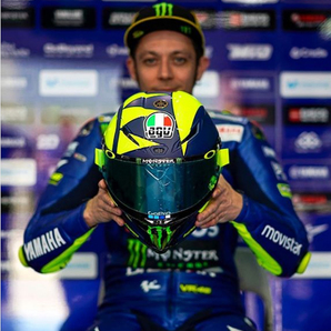 ST-030 MotoGP 46 バレンティーノ ロッシ Valentino Rossi AGV ヘルメット シールド 3M ステッカー 8点セット 反射剤入りの画像3