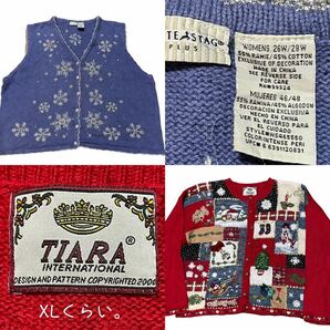 美品 ビンテージクリスマスセーター アグリーセーター 9枚セット/USA古着セット ベールの画像6