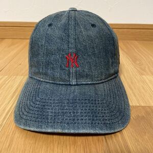 NEW ERA BEAMS 別注 デニム キャップ NYロゴ 9twenty ニューエラ　帽子