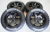 ゴツゴツ系 カスタムサイズ 15inch 4-100 6.5J+38 マッドスター WANPAKU M/T 185/60R15 プロボックス サクシード フィット クロスビー_画像1