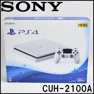 未使用 SONY PlayStation4 CUH-2100A 500GB グレイシャーホワイト HDR Glacier White ソニー PS4 プレイステーション