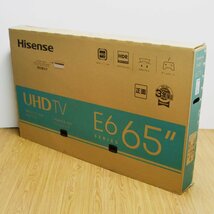 新品 ハイセンス 4K液晶テレビ 65V型 65E6G 2024年 NEOエンジンLITE 画素数3840×2160 地上デジタル・BS・110°CSチューナー×2 Hisense_画像3