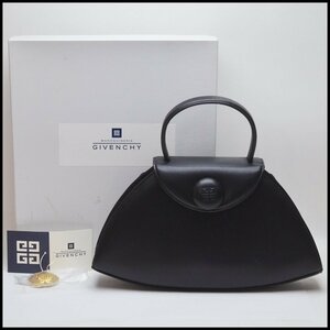 良品 GIVENCHY ハンドバッグ GVデュオ 牛革 ブラック 観光葬祭両用 幅約30cm×高さ約25cm×奥行約6cm ジバンシー