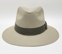未使用 タグ付き DORFMAN PACIFIC インディージョーンズ ハット 帽子 860BB XLサイズ カーキ色 コットン製 ドーフマンパシフィック_画像2