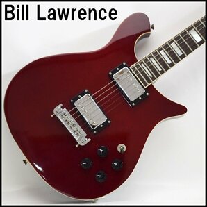 ビル ローレンス エレキギター 全長約93cm 弦高6弦約2.5mm 1弦約1.5mm フレット数22 ソフトケース付属 Bill Lawrenceの画像1