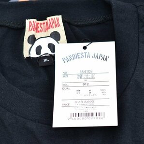 新品 タグ付き PANDIESTA JAPAN ビッグ 半袖Ｔシャツ パンダさん 宇宙 刺繍 熊猫 554108 XLサイズ パンディエスタジャパンの画像6