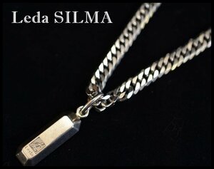 良品 Leda SILMA 喜平 ネックレス 重量約32.7g インゴット 112 Ag/Ge レダシルマ ゲルマニウム シルバー
