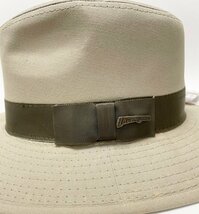 未使用 タグ付き DORFMAN PACIFIC インディージョーンズ ハット 帽子 860BB XLサイズ カーキ色 コットン製 ドーフマンパシフィック_画像3
