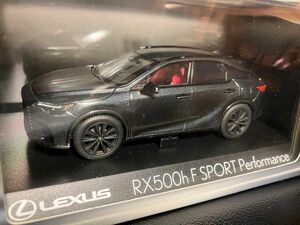  1/43ミニカー Lexus RX 500h F SPORT Performance グラファイトブラックガラスフレーク