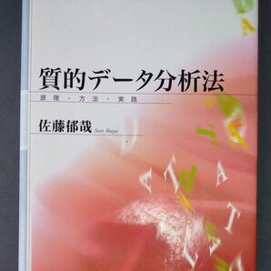 質的データ分析法　原理・方法・実践 佐藤郁哉／著