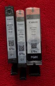 ☆★新品　Canon キャノン純正インク　BCI-370PGBK XL 1個 BCI371GY XL2個☆★