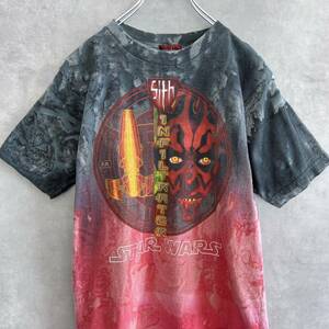 90s USA製 STAR WARS Episode 1 スターウォーズ Tシャツ BOYSサイズ ダースモール ヴィンテージ