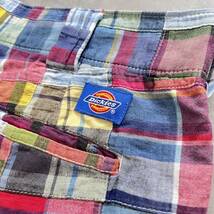 Dickies ディッキーズ パッチワークハーフパンツ 34 XL相当_画像6