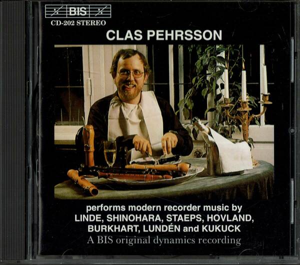 CLAS PEHRSSON / クラス・ペールション リコーダー　CD performs modern recoder music　送料無料