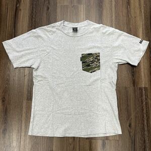 オ　Back Channel バックチャンネル　カモフラ　ポケット付き　Tシャツ　M