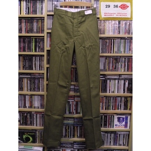 новый товар DICKIES Dickies fully lined 70*s USA производства Old Vintage рабочие брюки брюки из твила неиспользуемый товар хаки 29 x 36 не использовался