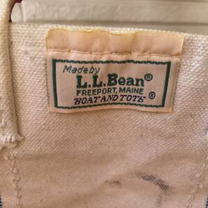 LLBean BOAT AND TOTE トートバッグ 赤 80年代 2トーンタグ vintageの画像2