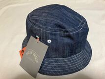 新品 NATAL DESIGN × clef デニム ハット DENIM HAT ネイタルデザイン 帽子 ハット キャンプ ミリタリー バケットハット GO OUT キャップ_画像2