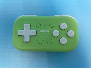 8BitDo Micro Bluetooth game pad pocket size Mini controller Switch,Android,Raspberry Pi for, keyboard mode correspondence (Green)