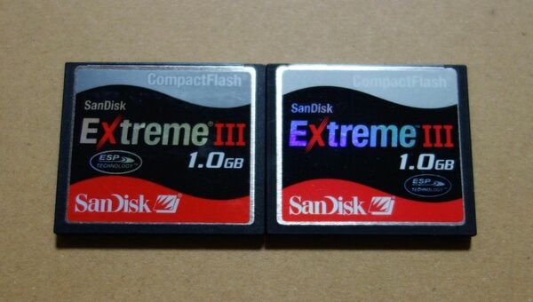 SanDisk コンパクトフラッシュ ExtremeⅢ 1.0GB　2枚セット