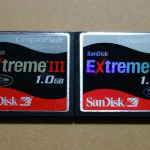 SanDisk コンパクトフラッシュ ExtremeⅢ 1.0GB　2枚セット