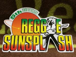 5th ANNIVERSARY REGGAEレゲエ サンスプラッシュ ステッカー　未使用