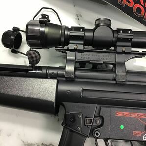 オートマチック電動エアーガン MP5 Heckler &Koch 18歳以上〜 Kal1.9mm×19 スコープ エアーガンサバゲーの画像9