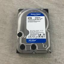 現状品 Western Digital ウエスタンデジタル WD Blue 内蔵 HDD ハードディスク 4TB CMR 3.5インチ SATA WD40EZAX_画像1