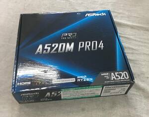 現状品 ASRock AMD Ryzen 3000/4000シリーズ(Soket AM4)対応 A520チップセット搭載 Micro ATX マザーボード A520M Pro4